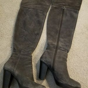 Nine West gray knee high boots